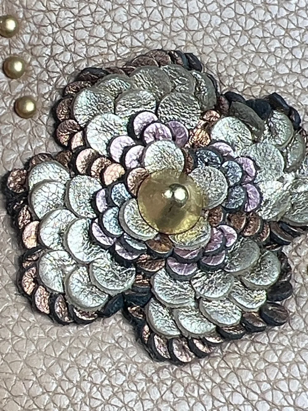 COACH Hayden Foldover Crossbody Clutch - 3D Sequin Tea Rose Beechwood - Picture 13 of 13